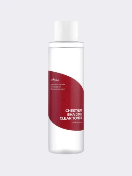 Очищающий тонер с ВНА-кислотой IsNtree Chestnut BHA 0.9% Clear Toner Очищающий тонер с ВНА-кислотой IsNtree Chestnut BHA 0.9% Clear Toner