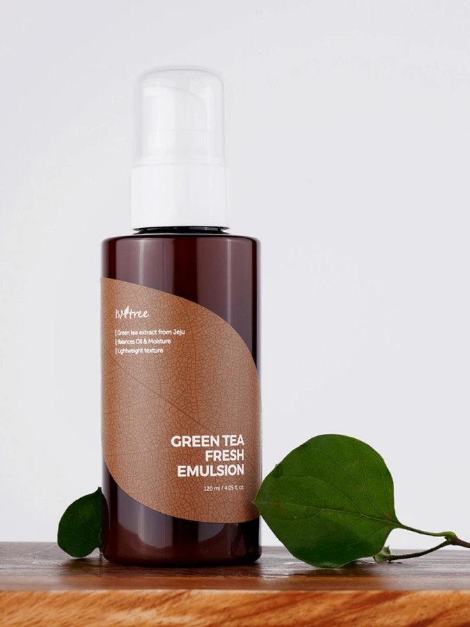 Освежающая эмульсия для лица с экстрактом зелёного чая IsNtree Green Tea Fresh Emulsion