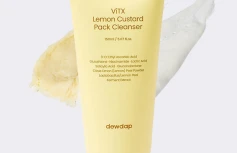 Осветляющая маска-пенка для умывания с экстрактом лимона dewdap ViTX Lemon Custard Pack Cleanser