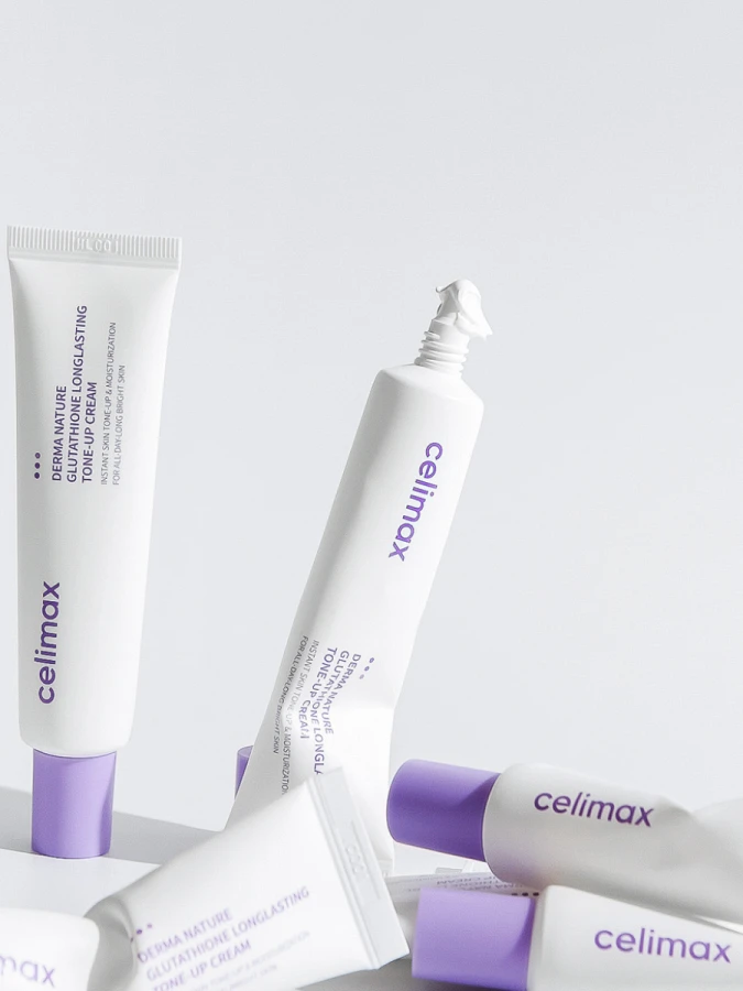Осветляющий крем для лица с глутатионом Celimax Derma Nature Glutathione Longlasting Tone-Up Cream