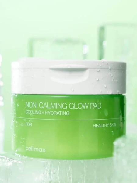 Успокаивающие тонер-пэды с экстрактом нони Celimax The Real Noni Calming Glow Pad