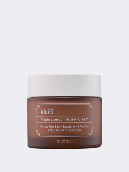 Питательный крем для лица с кленовым соком Dear, Klairs Maple Energy Infusing Cream Питательный крем для лица с кленовым соком Dear, Klairs Maple Energy Infusing Cream