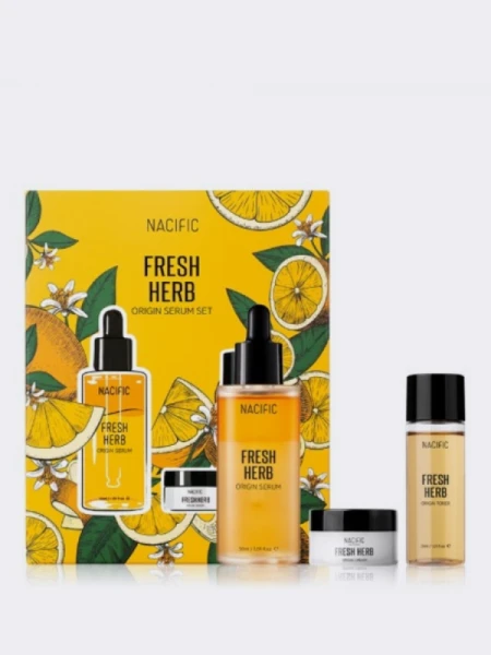 Питательный набор с сывороткой на основе травяных экстрактов Nacific Fresh Herb Origin Serum Set Питательный набор с сывороткой на основе травяных экстрактов Nacific Fresh Herb Origin Serum Set