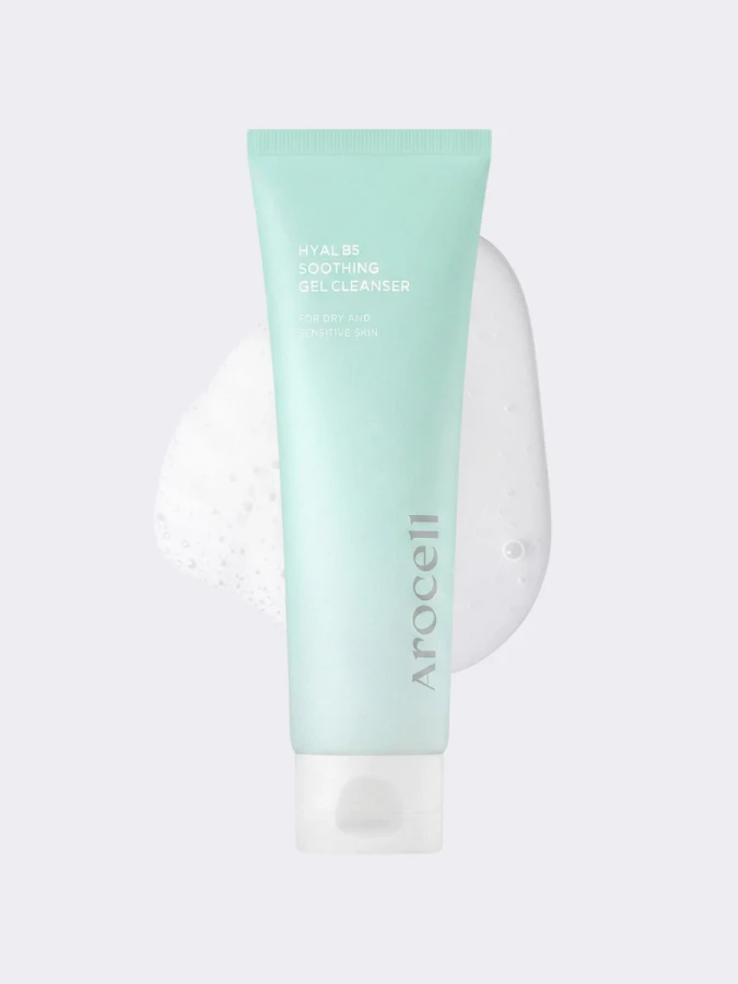 Успокаивающий гель для умывания с пантенолом Arocell Hyal B5 Soothing Gel Cleanser