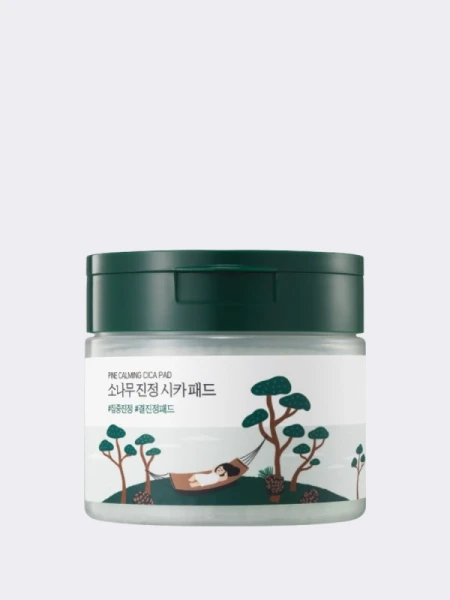 Противовоспалительные тонер-пэды для лица с экстрактом сосны и центеллы Round Lab Pine Calming Cica Pad