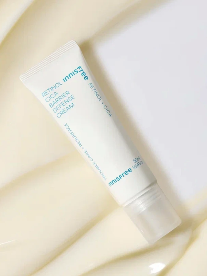 Успокаивающий крем для лица с ретинолом и экстрактом центеллы innisfree Retinol Cica Barrier Defense Cream