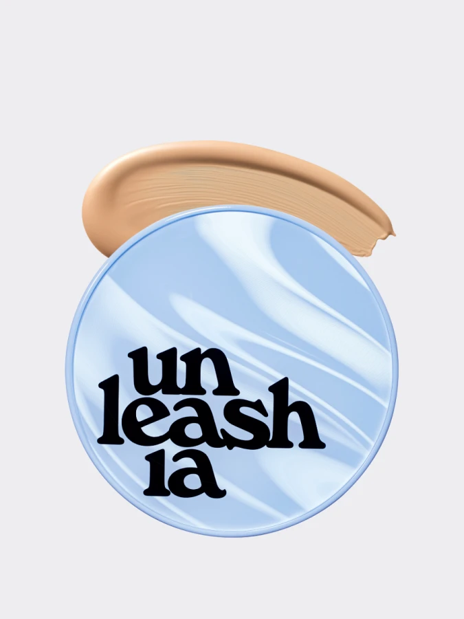 Тональный кушон с полуматовым финишем UNLEASHIA Babe Skin Baby Blue Cushion 25N Good Night