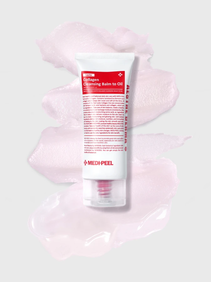 Гидрофильный бальзам с коллагеном и лактобактериями MEDI-PEEL Lacto Collagen Cleansing Balm to Oil
