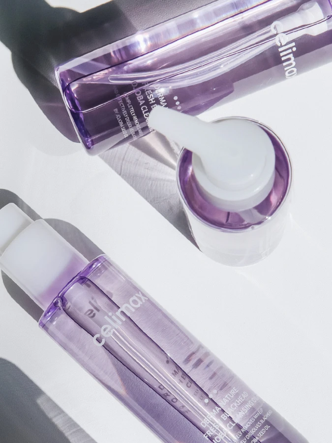 Очищающее гидрофильное масло с жожоба Celimax Derma Nature Fresh Blackhead Jojoba Cleansing Oil