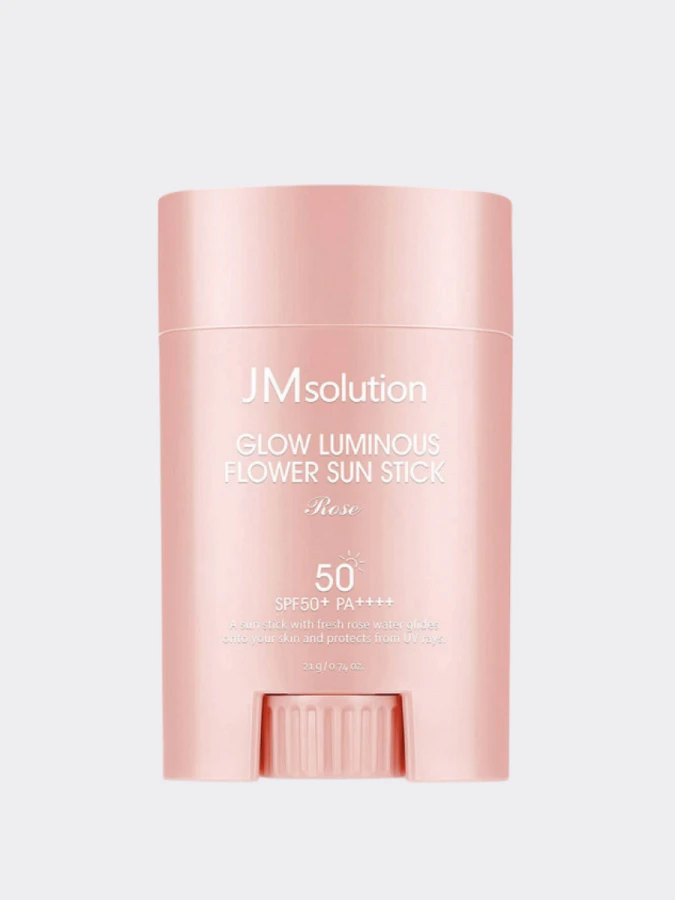 Солнцезащитный стик с экстрактом розы JMsolution Glow Luminous Flower Light Sun Stick SPF50+PA++++
