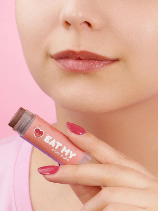 Оттеночный бальзам для губ "Двойной шоко-шейк" EAT MY Color Balm Double Choco Shake