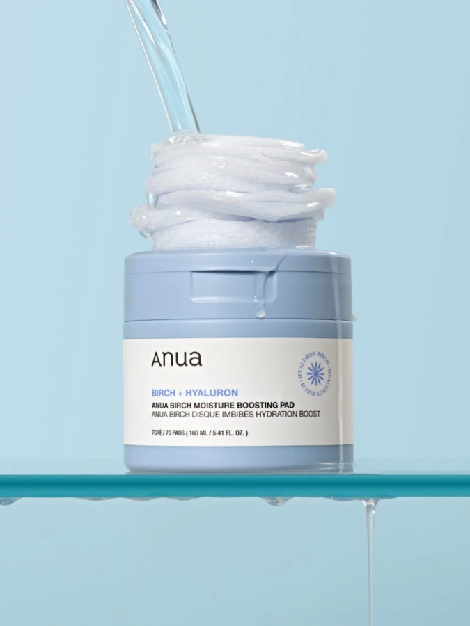 Увлажняющие тонер-диски для лица с берёзовым соком ANUA Birch 70% Moisture Boosting Pad