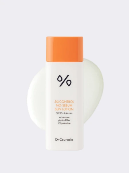 Солнцезащитный крем для проблемной кожи Dr.Ceuracle 5α Control No-Sebum Lotion SPF50+ PA++++