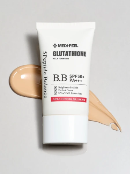 Крем ВВ с глутатионом для сияния кожи MEDI-PEEL Bio-Intense Glutathione Mela Toning BB Cream SPF50+PA++++