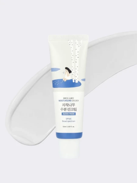Увлажняющий солнцезащитный крем с берёзовым соком Round Lab Birch Juice Moisturizing Sun Cream SPF50+ PA++++