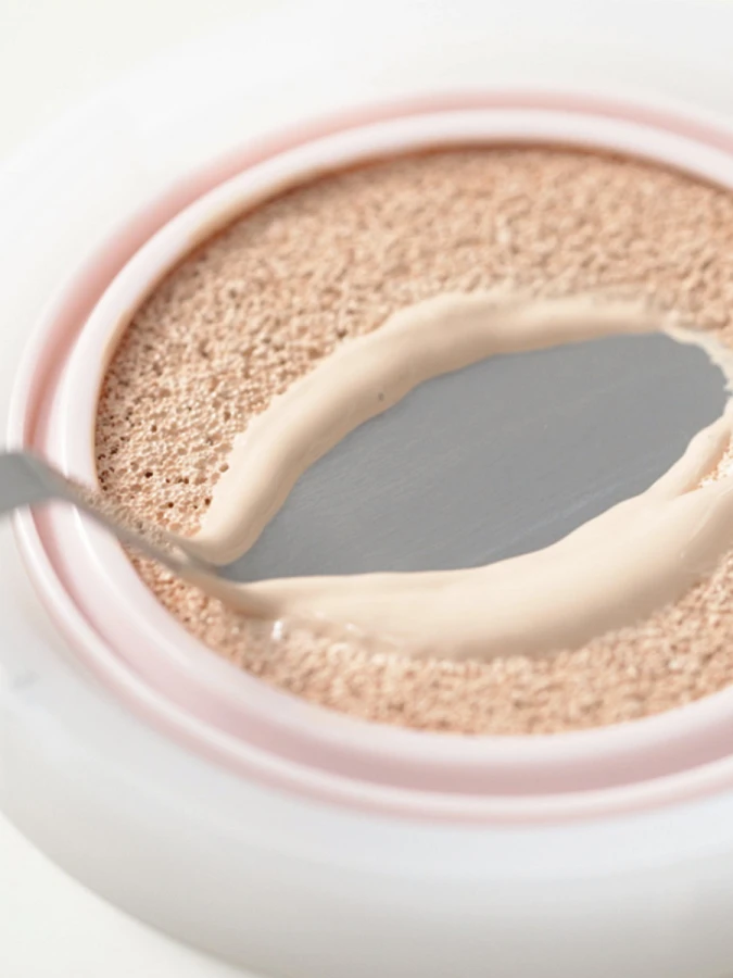 Тональное средство с экстрактом опунции Huxley Essence Cover Cushion Unseen Layer 02 Coral Sand SPF23 PA++