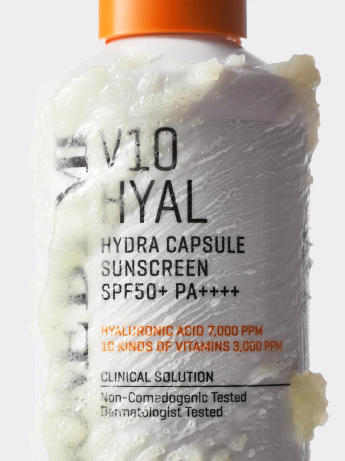 Антиоксидантный солнцезащитный капсульный гель с гиалуроновой кислотой Some By Mi V10 Hyal Hydra Capsule Sunscreen SPF50+ PA++++