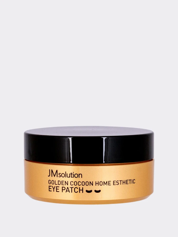 Лифтинг патчи для век с экстрактом шелкопряда и золотом JMSolution Golden Cocoon Home Esthetic Eye Patch