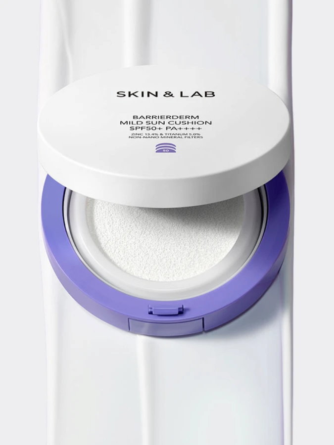 Солнцезащитный кушон с керамидами SKIN&LAB Barrierderm Mild Sun Cushion SPF 50+ PA++++