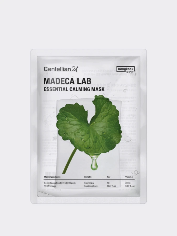 Успокаивающая тканевая маска с экстрактом центеллы Centellian24 Madeca Lab Essential Calming Mask