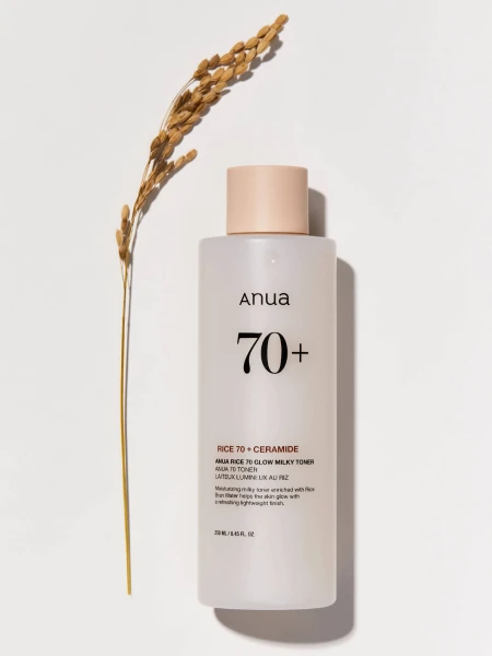 Питательный молочный тонер с рисовым экстрактом и керамидами ANUA Rice 70 Glow Milky Toner Питательный молочный тонер с рисовым экстрактом и керамидами ANUA Rice 70 Glow Milky Toner
