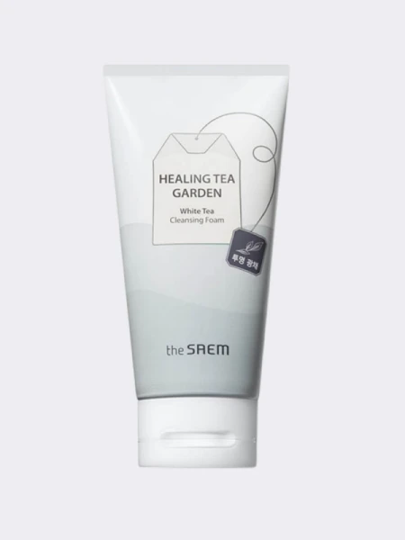 Пенка для умывания с белым чаем The Saem Healing Garden Tea Cleansing Foam White Tea Пенка для умывания с белым чаем The Saem Healing Garden Tea Cleansing Foam White Tea