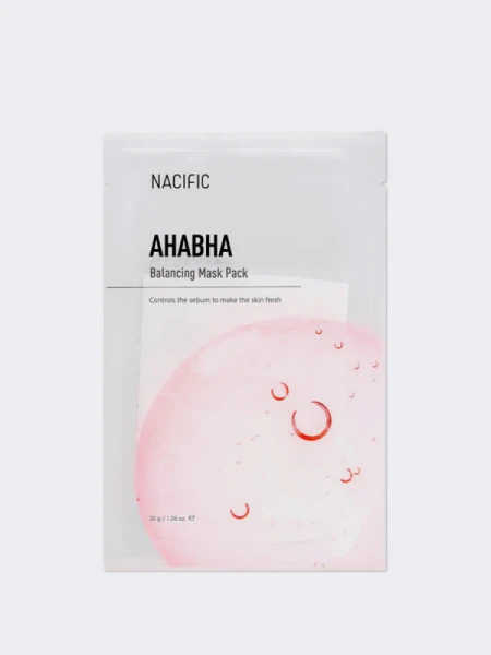 Балансирующая тканевая маска для лица с кислотами Nacific AHA BHA Balancing Mask Pack Балансирующая тканевая маска для лица с кислотами Nacific AHA BHA Balancing Mask Pack