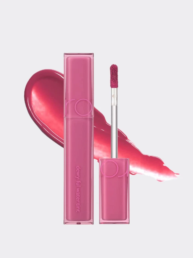 Лёгкий глянцевый тинт в приглушённом малиновом оттенке rom&nd DEWY·FUL Water Tint 06 Thulian