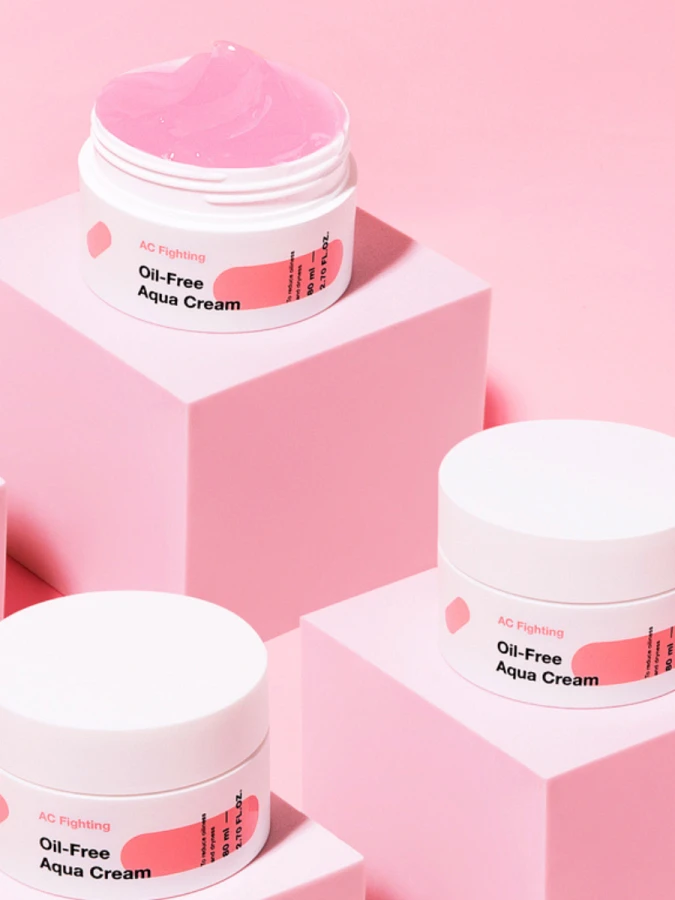 Лёгкий увлажняющий гель-крем для лица TIAM AC Fighting Oil-Free Aqua Cream