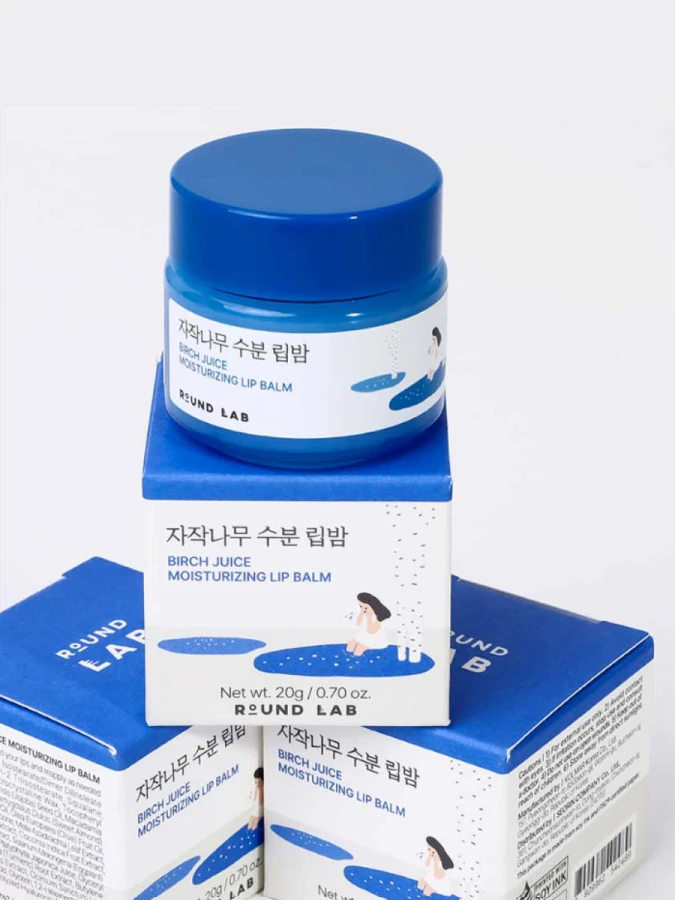 Увлажняющий бальзам для губ с берёзовым соком Round Lab Birch Juice Moisturizing Lip Balm