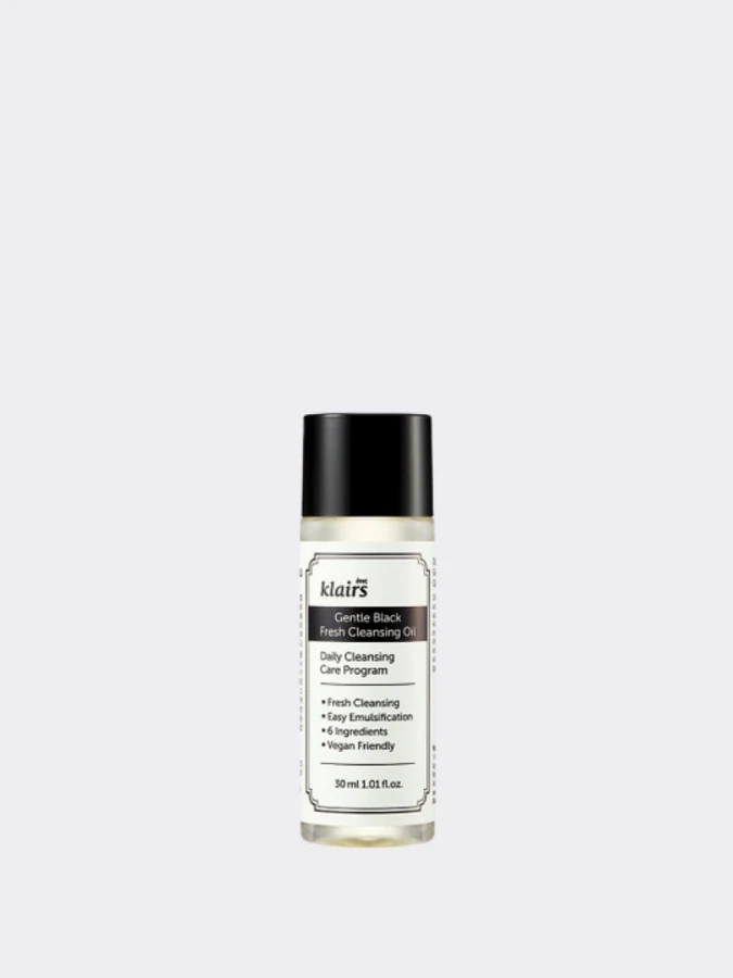 МИНИ Освежающее гидрофильное масло Dear, Klairs Gentle Black Fresh Cleansing Oil