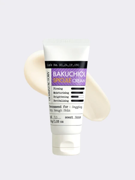 Обновляющий крем для лица с бакучиолом и спикулами Derma Factory Bakuchiol Spicule Cream