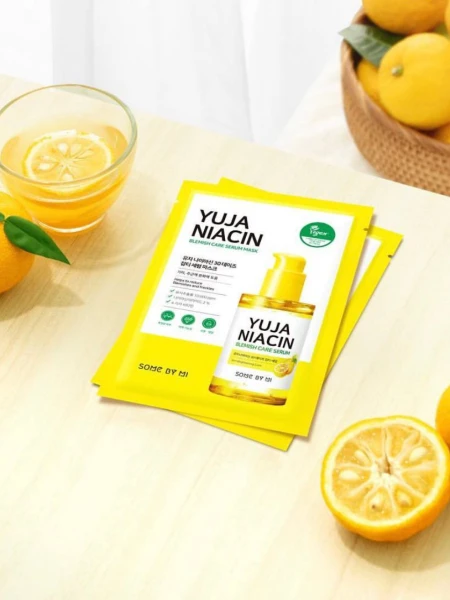 Тканевая маска Some By Mi Yuja Niacin Blemish Care Serum Mask Тканевая маска Some By Mi Yuja Niacin Blemish Care Serum Mask