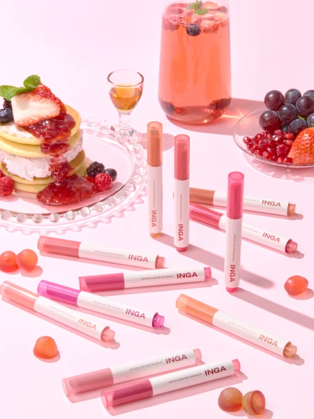 Тающий оттеночный бальзам для губ INGA Water Glow Melting Balm Cherry Juice