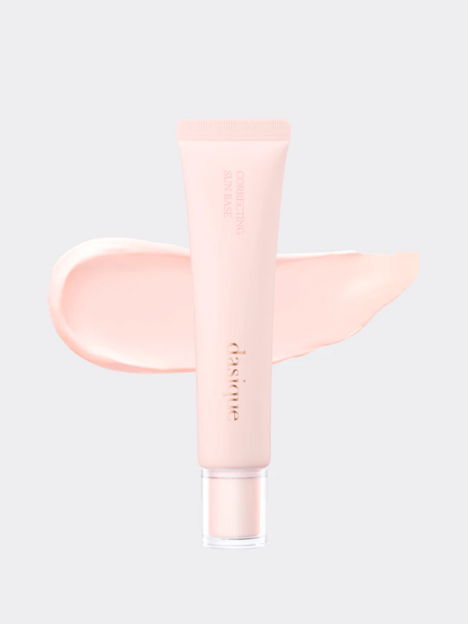 Солнцезащитная база под макияж с коррекцией тона Dasique Correcting Sun Base #01 Rosy Pink SPF 50+ PA+++