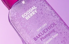 Укрепляющий тонер для лица с бакучиолом EQQUALBERRY Bakuchiol Plumping Capsule Toner
