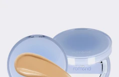 Тональный кушон с влажным финишем в тёплом песочном оттенке rom&nd Bare Water Cushion 05 Sand 25 SPF38 PA++++