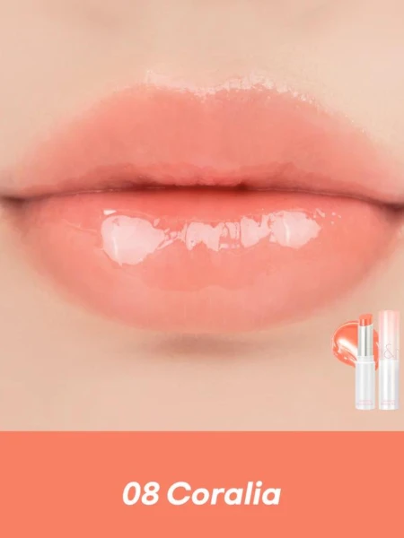 Оттеночный бальзам для губ в коралловом оттенке rom&nd Glasting Melting Balm 08 Coralia