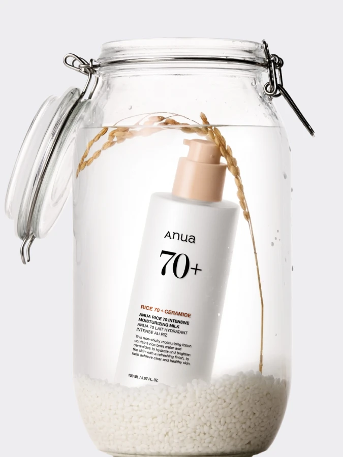 Интенсивное увлажняющее молочко-эмульсия с рисовым экстрактом и керамидами ANUA Rice 70 Intensive Moisturizing Milk