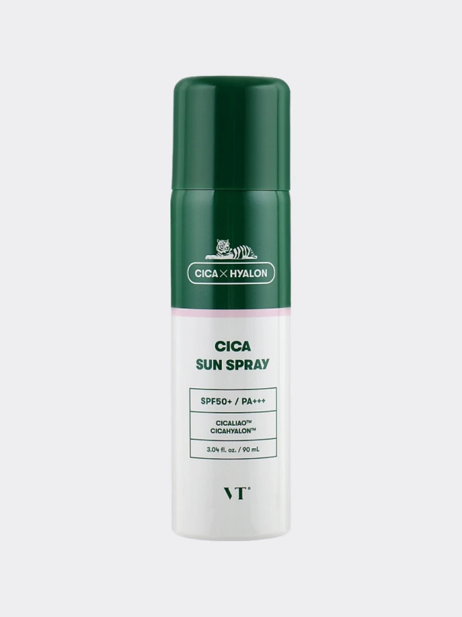 Солнцезащитный спрей для чувствительной кожи VT Cosmetic Cica Sun Spray SPF 50+/PA+++