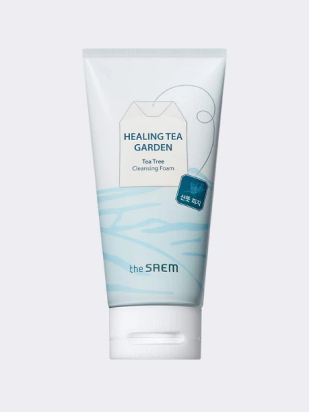 Пенка для умывания с экстрактом чайного дерева The Saem Healing Tea Garden Cleansing Foam Tea Tree Пенка для умывания с экстрактом чайного дерева The Saem Healing Tea Garden Cleansing Foam Tea Tree
