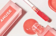 Влажный вельветовый тинт для губ AMUSE Dew Velvet 06 Lively Rose
