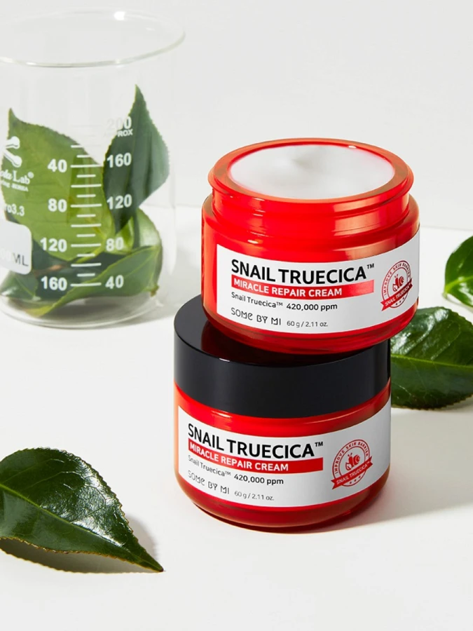 Крем с муцином чёрной улитки Some By Mi Snail Truecica Miracle Repair Cream