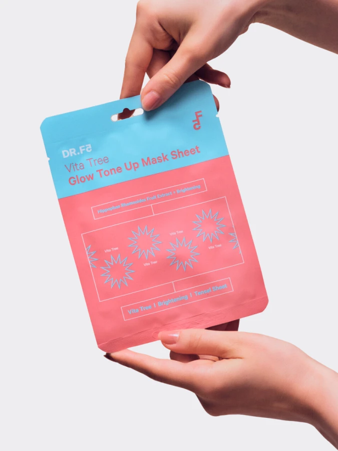 Витализирующая тканевая маска для выравнивания тона и сияния DR.F5 Vita Tree Glow Tone Up Mask Sheet