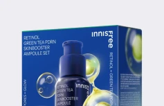 Набор для ухода за кожей с ретинолом и ПДРН innisfree Retinol Green Tea PDRN Skin Booster Ampoule Set