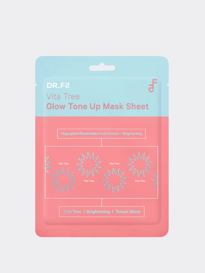 Витализирующая тканевая маска для выравнивания тона и сияния DR.F5 Vita Tree Glow Tone Up Mask Sheet