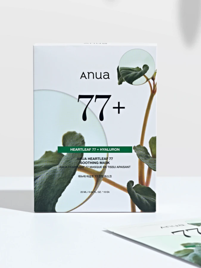 Набор тканевых масок для лица с экстрактом хауттюйнии ANUA Heartleaf 77% Soothing Sheet Mask Set