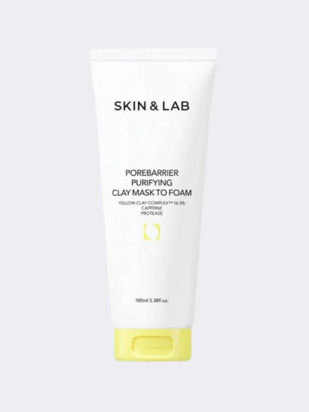 Очищающая маска-пенка для умывания с желтой глиной SKIN&LAB Porebarrier Purifying Clay Mask to Foam Очищающая маска-пенка для умывания с желтой глиной SKIN&LAB Porebarrier Purifying Clay Mask to Foam
