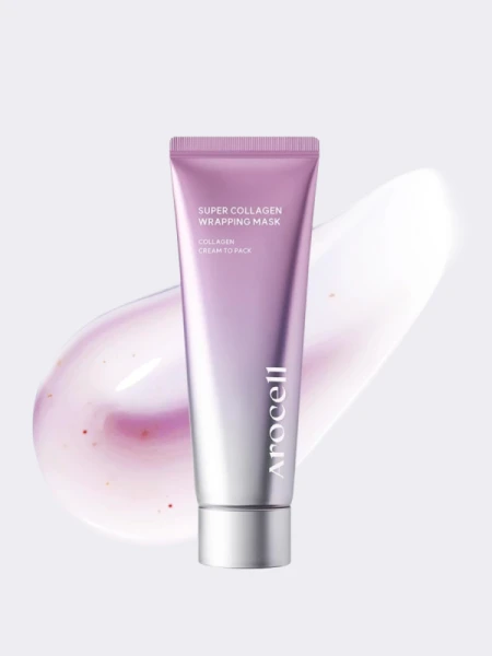 Маска-плёнка с коллагеном для сияния и гладкости кожи Arocell Super Collagen Wrapping Mask