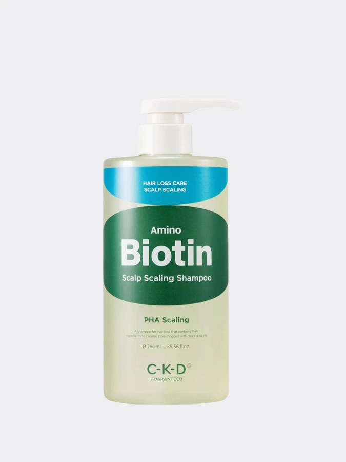 Глубокоочищающий шампунь с биотином CKD Amino Biotin Scalp Scaling Shampoo